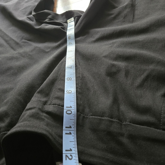 Slim-sation Women's 18 Black Pullon Capris Lattice Side Split Hem Stretch - Picture 5 of 10